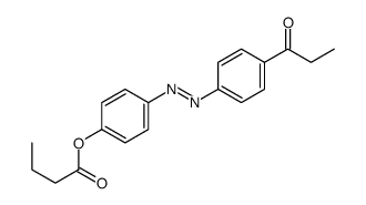 [4-[(4-propanoylphenyl)diazenyl]phenyl] butanoate结构式