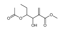 methyl 4-acetoxy-3-hydroxy-2-methylenehexanoate Structure