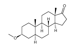 3β-methoxy-5α-androstan-17-one结构式