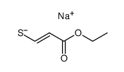 (E)/(Z)-sodium-2-ethoxycarbonylethylenethiolate结构式