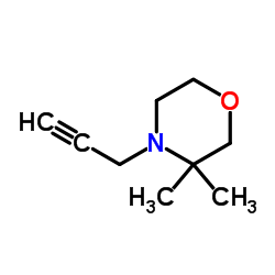 Morpholine, 3,3-dimethyl-4-(2-propynyl)- (9CI) Structure