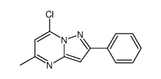 7-chloro-5-methyl-2-phenylpyrazolo[1,5-a]pyrimidine Structure