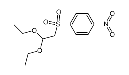 (4-nitro-benzenesulfonyl)-acetaldehyde diethylacetal Structure