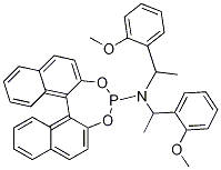 (11BS)-N,N-双[(S)-(+)-1-(2-甲氧基苯基)乙基]二萘并[2,1-D:1',2'-F][1,3,2]二氧磷杂七环-4-胺结构式