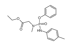 ethylN-methyl-N-(phenoxy(p-tolylamino)phosphoryl)glycinate Structure