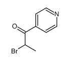 2-溴-1-(吡啶-4-基)-1-丙酮结构式