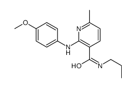 2-(p-Anisidino)-6-methyl-N-propylnicotinamide Structure