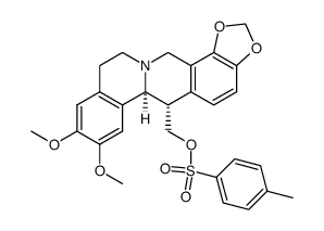 ((6S,6aS)-8,9-dimethoxy-6,6a,11,14-tetrahydro-12H-[1,3]dioxolo[4,5-h]isoquinolino[2,1-b]isoquinolin-6-yl)methyl 4-methylbenzenesulfonate结构式