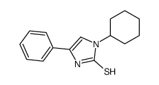 1-cyclohexyl-4-phenyl-1H-imidazole-2-thiol Structure