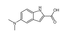 5-(dimethylamino)-1H-indole-2-carboxylic acid结构式