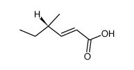 (S)-(2E)-4-methylhex-2-enoic acid结构式