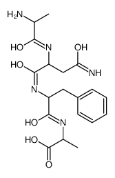 (2S)-2-[[(2S)-2-[[(2S)-4-amino-2-[[(2S)-2-aminopropanoyl]amino]-4-oxobutanoyl]amino]-3-phenylpropanoyl]amino]propanoic acid结构式