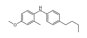 N-(4-butylphenyl)-4-methoxy-2-methylaniline结构式