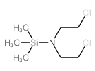 2-chloro-N-(2-chloroethyl)-N-trimethylsilyl-ethanamine Structure