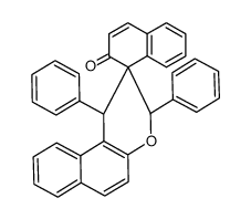 2,4-diphenyl-2'(1'H)-oxo-2,3-dihydrospiro[4H-benzo[f]chroman-3,1'-naphthalone] Structure