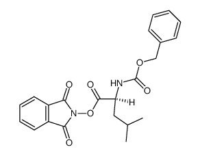 Benzyloxycarbonyl-L-leucin-phthalimidyl-(2)-ester Structure