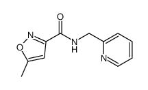 5-methyl-N-(pyridin-2-ylmethyl)-1,2-oxazole-3-carboxamide picture