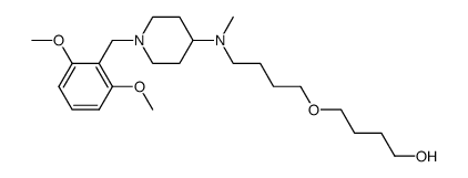 4-(4-{[1-(2,6-dimethoxybenzyl)piperidin-4-yl]methylamino}butoxy)butan-1-ol结构式