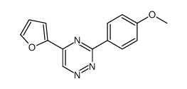 5-(furan-2-yl)-3-(4-methoxyphenyl)-1,2,4-triazine结构式