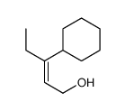 3-cyclohexylpent-2-en-1-ol Structure