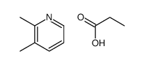 2,3-dimethylpyridine,propanoic acid Structure