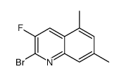 2-bromo-3-fluoro-5,7-dimethylquinoline结构式