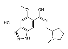 6-methoxy-N-[(1-methylpyrrolidin-2-yl)methyl]1H-benzotriazole-5-carboxamide monohydrochloride结构式