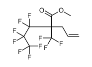methyl 2-(1,1,2,2,3,3,3-heptafluoropropyl)-2-(trifluoromethyl)pent-4-enoate Structure