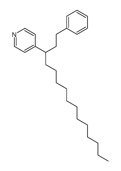 4-[1-(2-phenylethyl)tridecyl]pyridine structure