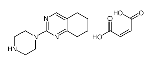 but-2-enedioic acid,2-piperazin-1-yl-5,6,7,8-tetrahydroquinazoline结构式