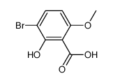 3-bromo-2-hydroxy-6-methoxysalicylic acid结构式