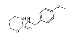 N-(p-methoxybenzyl)tetrahydro-2H-1,3,2-oxazaphosphorin-2-amine 2-oxide结构式