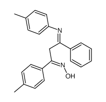 3-phenyl-1-(p-tolyl)-3-(p-tolylimino)propan-1-one oxime Structure