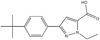 3-(4-tert-butylphenyl)-1-ethyl-1H-pyrazole-5-carboxylic acid Structure