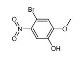 4-bromo-2-methoxy-5-nitro-phenol结构式