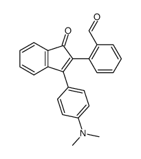 2-[3-(4-dimethylamino-phenyl)-1-oxo-inden-2-yl]-benzaldehyde结构式