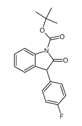 tert-butyl 3-(4-fluorophenyl)-2-oxoindoline-1-carboxylate结构式