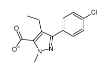 ETHYL 3-(4-CHLOROPHENYL)-1-METHYL-1H-PYRAZOLE-5-CARBOXYLATE Structure