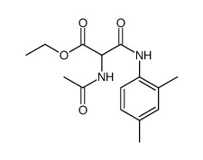 Propanoic acid, 2-(acetylamino)-3-[(2,4-dimethylphenyl)amino]-3-oxo-, ethyl ester结构式