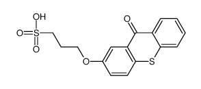 3-(9-oxothioxanthen-2-yl)oxypropane-1-sulfonic acid Structure