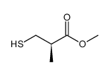 (R)-(+)-Methyl 3-mercapto-2-methylpropionate结构式