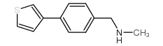 N-METHYL-N-(4-THIEN-3-YLBENZYL)AMINE structure