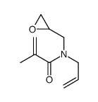 2-methyl-N-(oxiran-2-ylmethyl)-N-prop-2-enylprop-2-enamide结构式