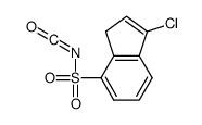 1-chloro-N-(oxomethylidene)-3H-indene-4-sulfonamide结构式