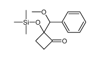 2-[methoxy(phenyl)methyl]-2-trimethylsilyloxycyclobutan-1-one Structure