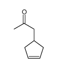 2-Propanone, 1-(3-cyclopenten-1-yl)- (9CI)结构式