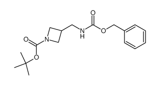 TERT-BUTYL 3-((((BENZYLOXY)CARBONYL)AMINO)METHYL)AZETIDINE-1-CARBOXYLATE结构式