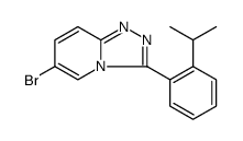 1,2,4-Triazolo[4,3-a]pyridine, 6-bromo-3-[2-(1-methylethyl)phenyl] Structure