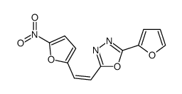 2-Furan-2-yl-5-[(Z)-2-(5-nitro-furan-2-yl)-vinyl]-[1,3,4]oxadiazole Structure