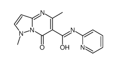 1,5-dimethyl-7-oxo-N-pyridin-2-ylpyrazolo[1,5-a]pyrimidine-6-carboxamide结构式